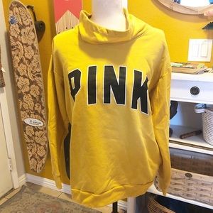 VS PINK Cowl Neck Pullover Sweatshirt Sz M